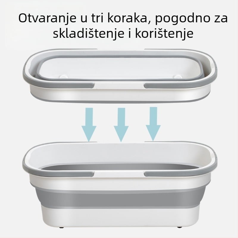 Kanta za mop od silikona, sklopiva, za vanjsko pranje automobila, nosivost iznad 10 kg