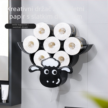 Zidna dekorativna kutija za papirnate maramice, model Sheep Tissue Box, plastični materijal, moderni minimalistički stil, Bandao brand.