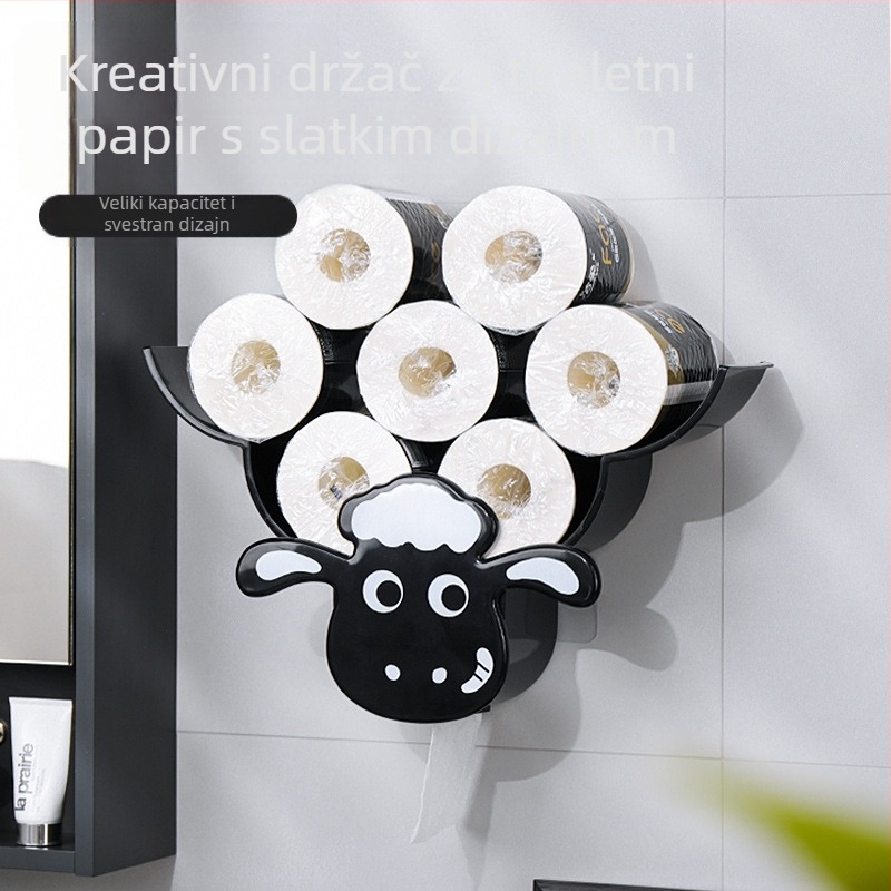 Zidna dekorativna kutija za papirnate maramice, model Sheep Tissue Box, plastični materijal, moderni minimalistički stil, Bandao brand.