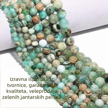 Perle za DIY nakit – okrugle kamenčiće s uzorkom, izrezane, brušene i polirane