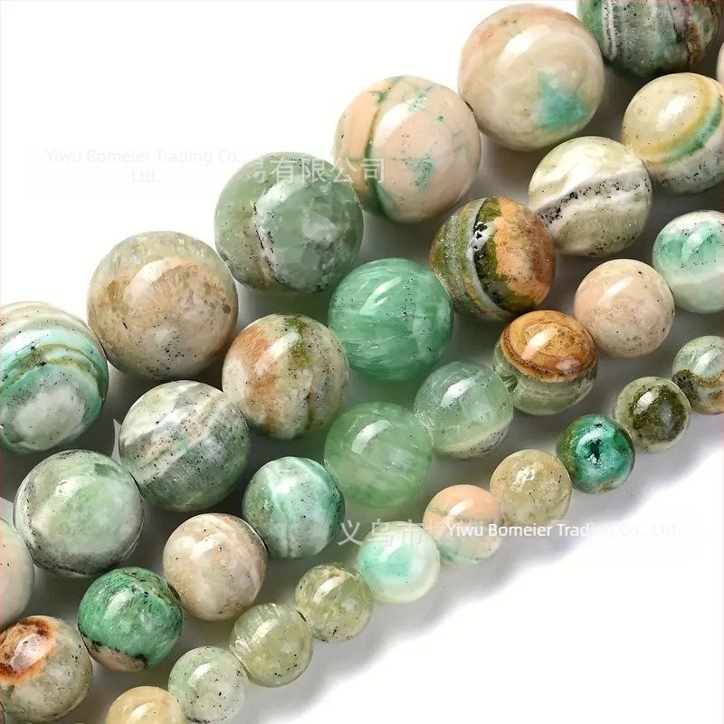 Perle za DIY nakit – okrugle kamenčiće s uzorkom, izrezane, brušene i polirane