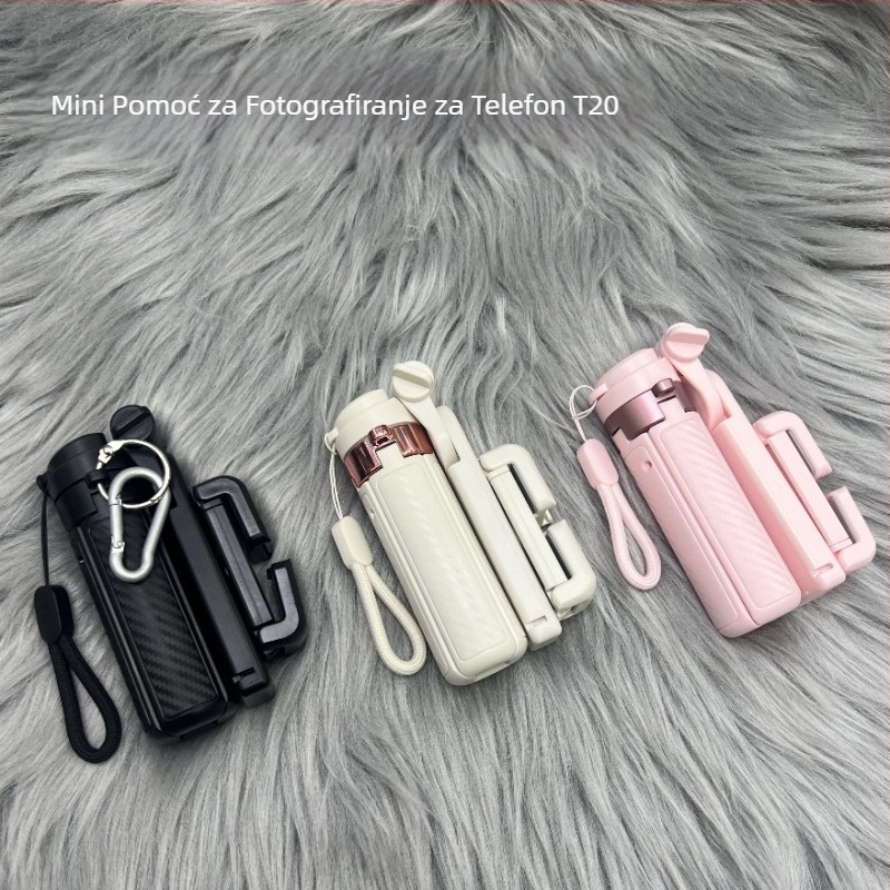 Aluminijski Bluetooth selfie štap s tripodom i daljinskim upravljačem – prijenosni držač za mobitel za live streaming