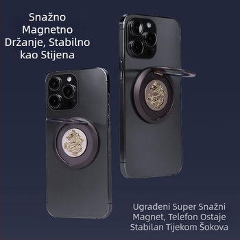 Metalni magnetski držač prstena za telefon MagSafe, 360° rotacija, kompatibilan MagSafe