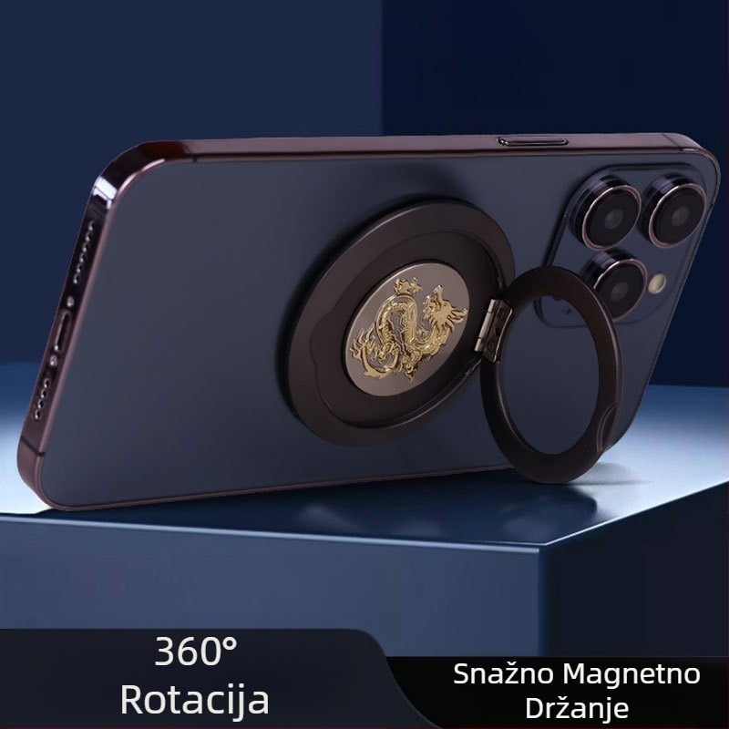Metalni magnetski držač prstena za telefon MagSafe, 360° rotacija, kompatibilan MagSafe