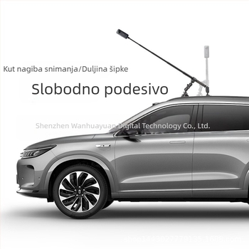 Automobilski držač s vakuumskim postoljem i selfie štapom, kompatibilan s Insta360 X3, GoPro i DJI Action — treća perspektiva snimanja