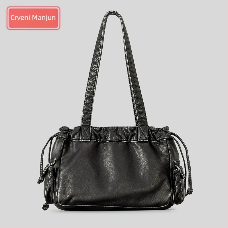 Torba za podlakticu PU, horizontalnog oblika kvadrata, zatvaranje trakom, unutarnja džep za telefon, s unutarnjim slojem