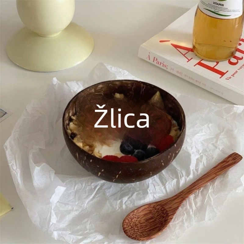 Strong Merchants set zdjela i žlica za pare jaja, ovalni oblik, površina s jedinstvenim oblikovanjem, minimalistički stil za djecu, novokineski stil