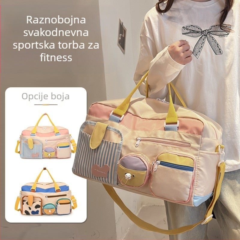 Dopamine prijenosna putna torba za žene, casual street-trend stil, velik kapacitet 20–35L, Oxford platno, vodootporna i izuzetno laka, za slobodno vrijeme putovanja (20–35L, Oxford platno, vodootporna i ultra laka, Street trend, Leisure travel)