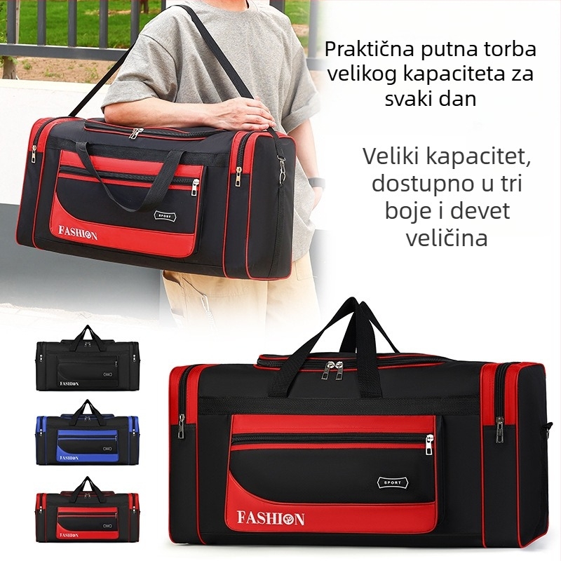 Torba za putovanje velikog kapaciteta, višestruka, unisex, gradski minimalistički stil, 36–55L, Oxford tkanina