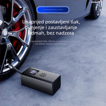 Automobilska pumpa za nadimanje s LED rasvjetom, 12V, 120W, 50 L/min, digitalni zaslon