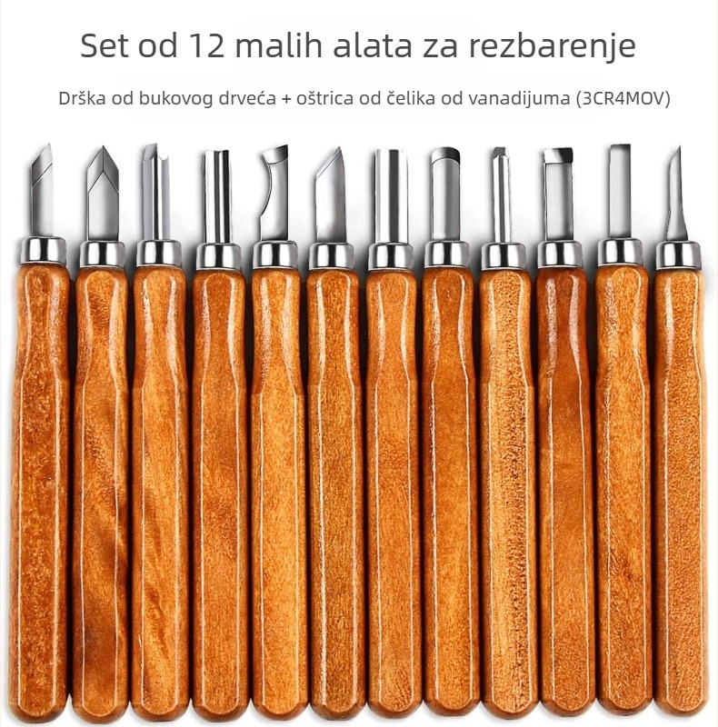 Set noževa za drvorezbarstvo – Višenamjenski alat za drvorezbu i graviranje gumnih žiga