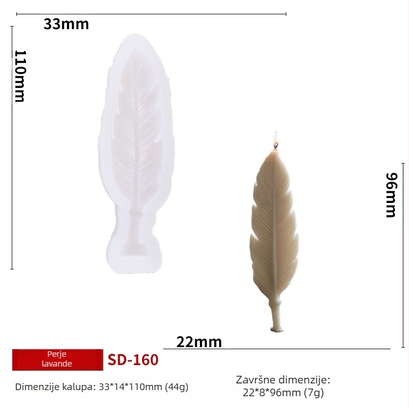 Nolaibao Silikonski kalup za svijeće – Nepravilni oblik, silikon visoke kvalitete, kalup za pečenje torti