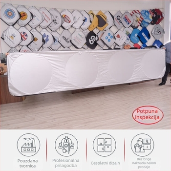 Kamionski panel za zaštitu od sunca s ljepilnim ugradom, materijal srebrna traka, opća kompatibilnost, težina 0,52 kg