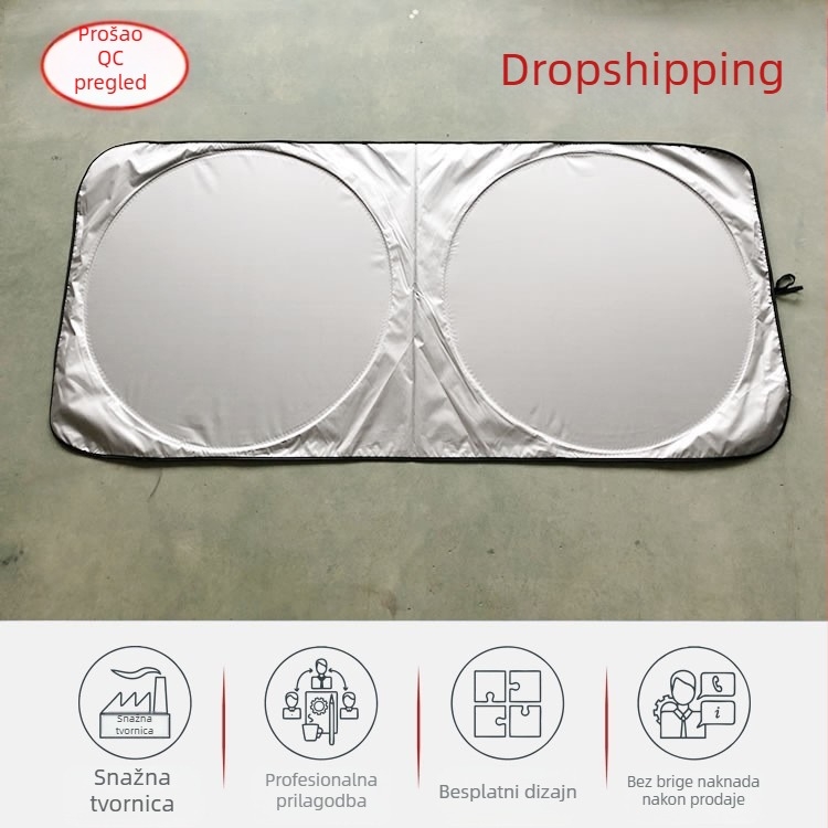 Kamionski panel za zaštitu od sunca s ljepilnim ugradom, materijal srebrna traka, opća kompatibilnost, težina 0,52 kg