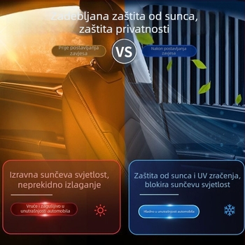 Magnetska zavjesa za stražnje prozore automobila, zaštita od sunca, izolacija topline i privatnost bočnih prozora za djecu