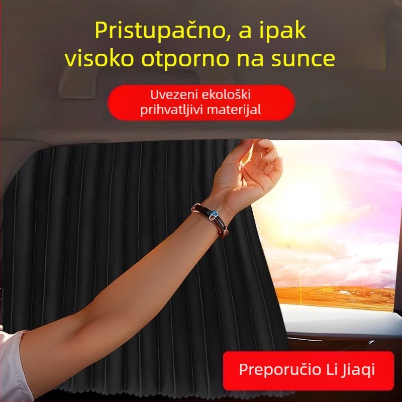 Magnetska zavjesa za stražnje prozore automobila, zaštita od sunca, izolacija topline i privatnost bočnih prozora za djecu