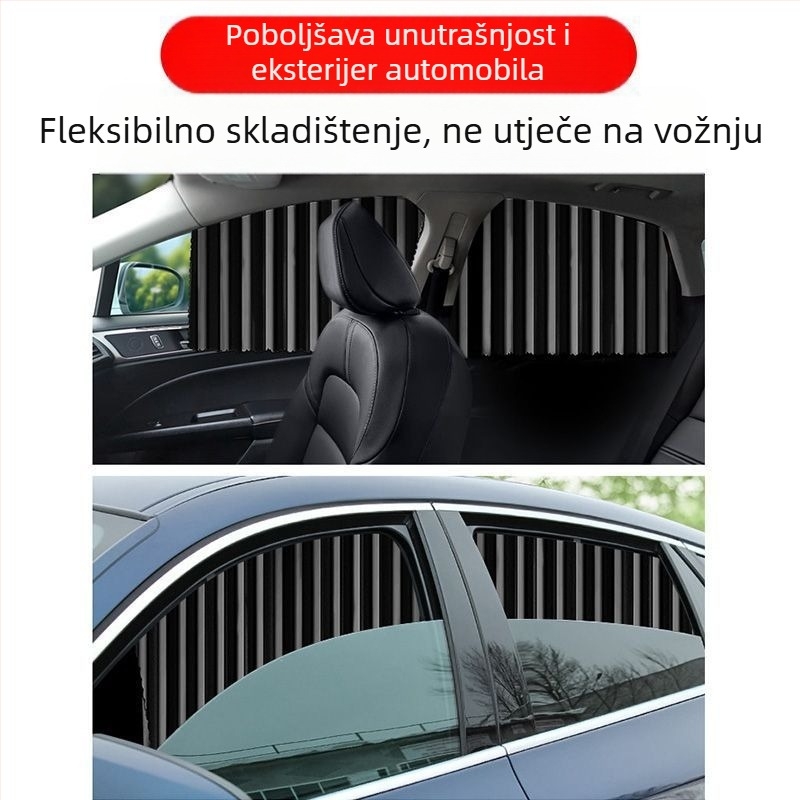 Magnetska zavjesa za stražnje prozore automobila, zaštita od sunca, izolacija topline i privatnost bočnih prozora za djecu