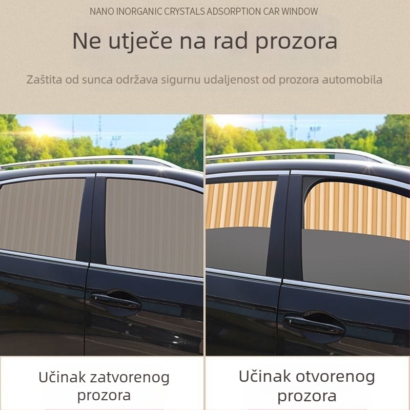 Magnetska zavjesa za stražnje prozore automobila, zaštita od sunca, izolacija topline i privatnost bočnih prozora za djecu