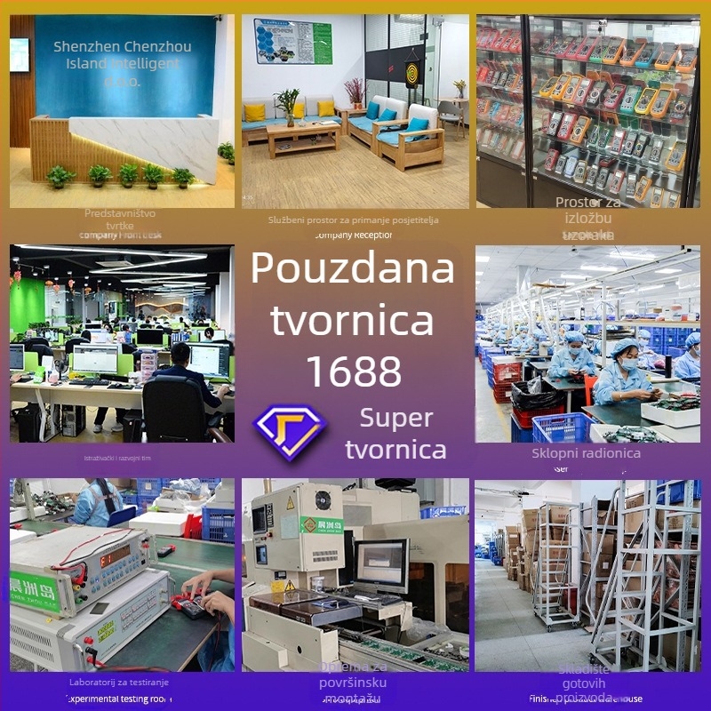 Digitalni multimetar visoke preciznosti, višenamjenski, s osvijetljenom narukvicom za zglob