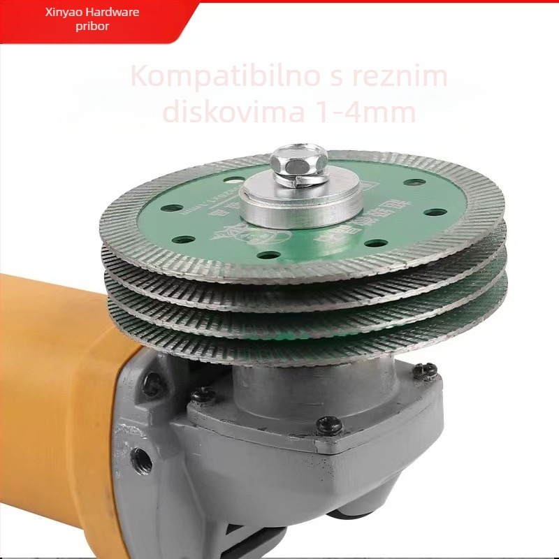 Prilozi za modificiranu kutnu brusilicu za stroj za kanale s galvaniziranim adapterom, 125/100, aluminij