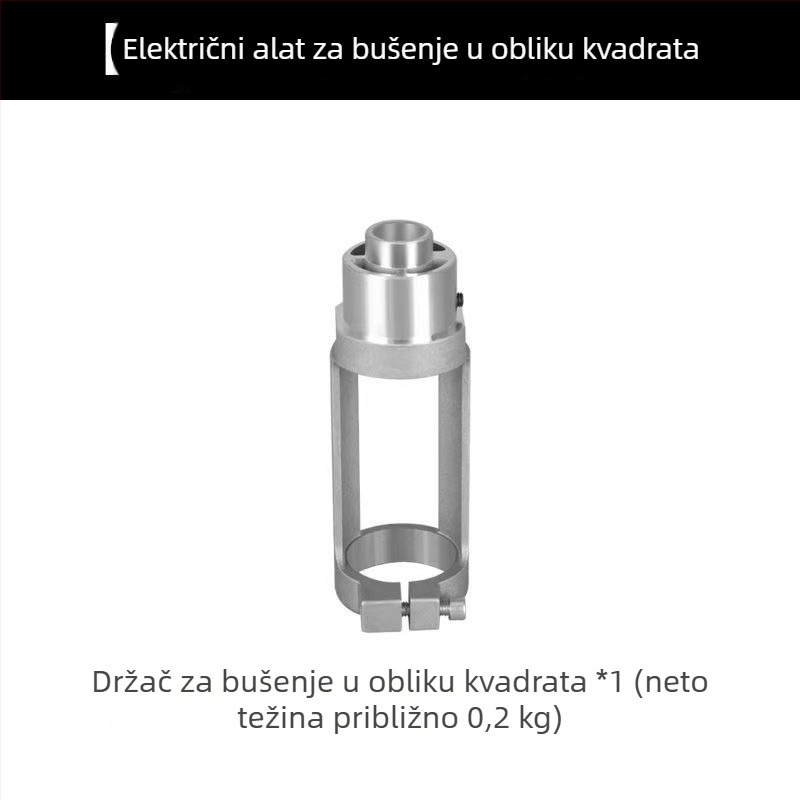 Čvrsti držač bušilice sa kvadratnim otvorom za ručne i stolne bušilice, pretvoren u držač ručne bušilice