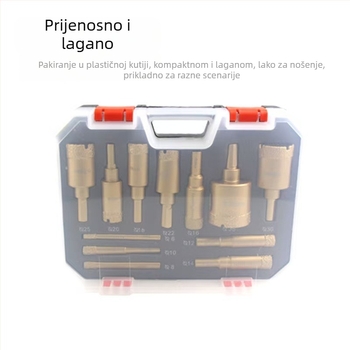 Set za bušenje rupa u pločicama suhim bušenjem – granit, mramor, porcelain, vitrificirane pločice i keramički kamen