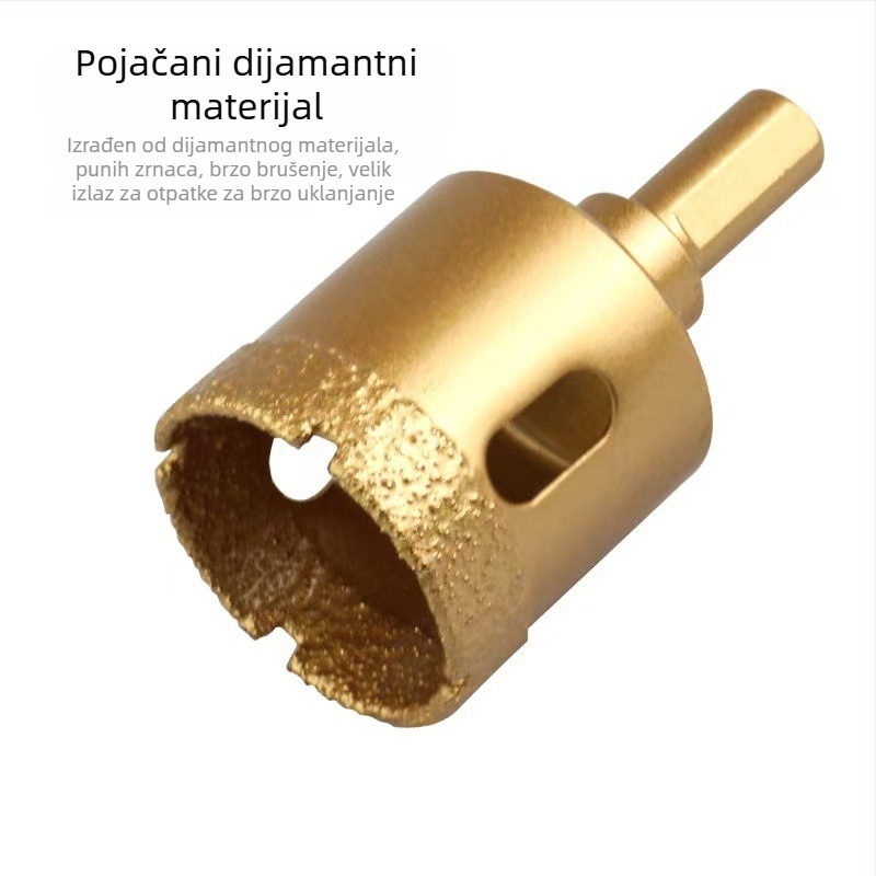 Set za bušenje rupa u pločicama suhim bušenjem – granit, mramor, porcelain, vitrificirane pločice i keramički kamen