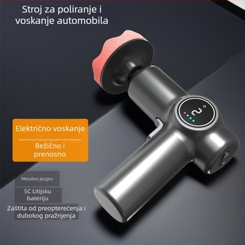 Bežični stroj za poliranje automobila, dvostruka uporaba za auto i dom, podesiva brzina, ABS materijal