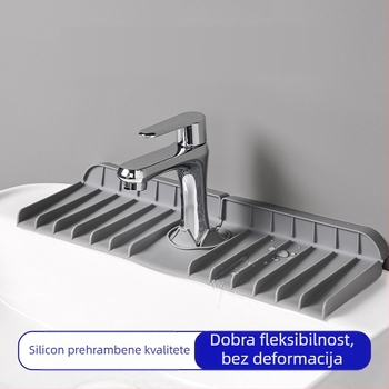 Silikonska podloga za odvod vode s kuhinjskim slavinskim – prilagodba dostupna, otisnuto logo, brend Silicon Art