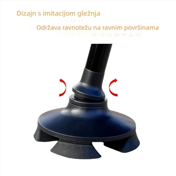 Baozhi planinski štap, aluminijska legura, dvodijelni teleskop, težina 400 g