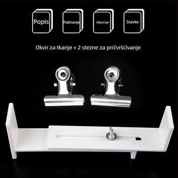 Alat za pletenje narukvica s drvenim okvirom — fiksni klip, prilagodljiv, lansiran u ljeto 2024