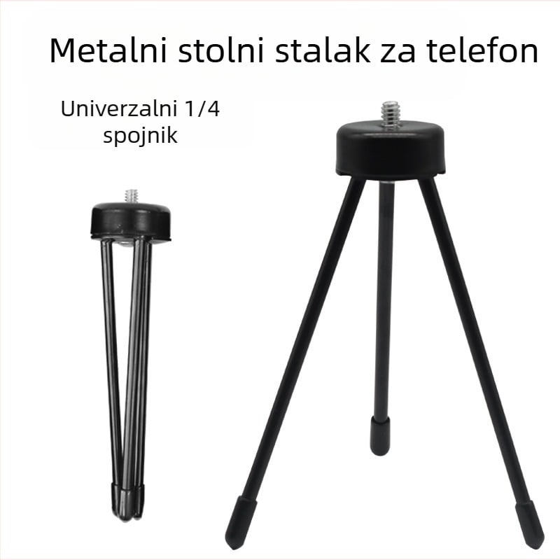 Stolni držač za mobitel s trostranim stativom, univerzalna kompatibilnost