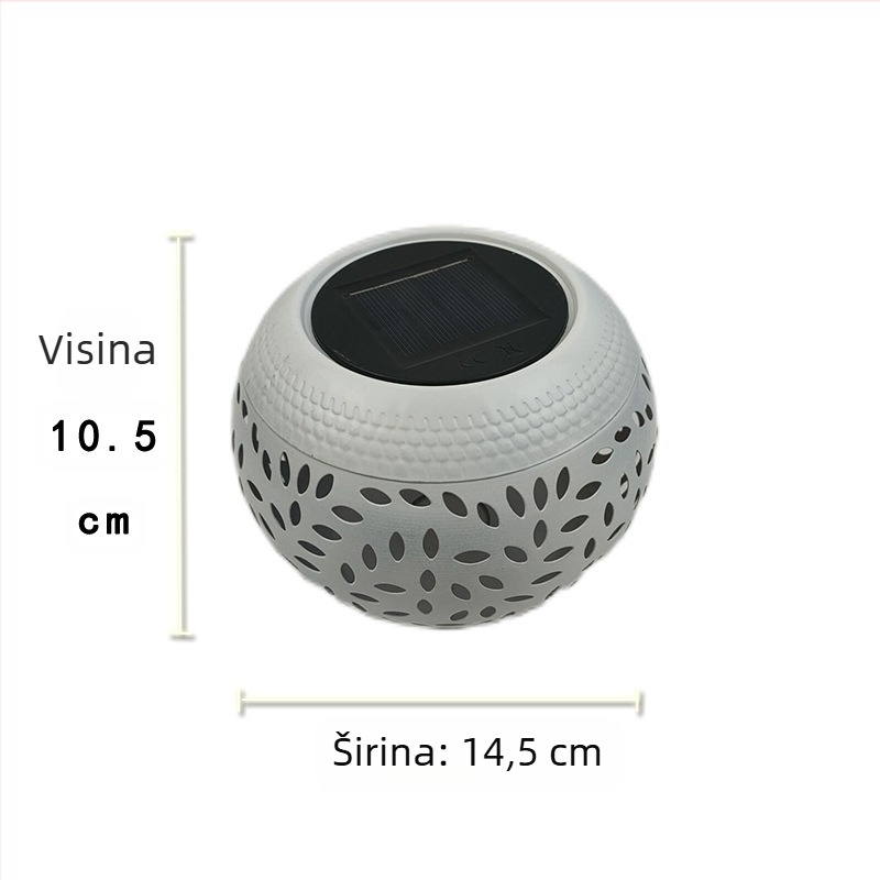 Vanjska solarna rasvjeta za stepenice – LED, model ssj-0091, IP55, 0,06W, trajanje 6–12 sati