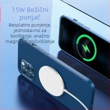 MagSafe bežični punjač s aluminijskim tijelom – 15W PD magnetsko punjenje, kompatibilno s iPhone 12