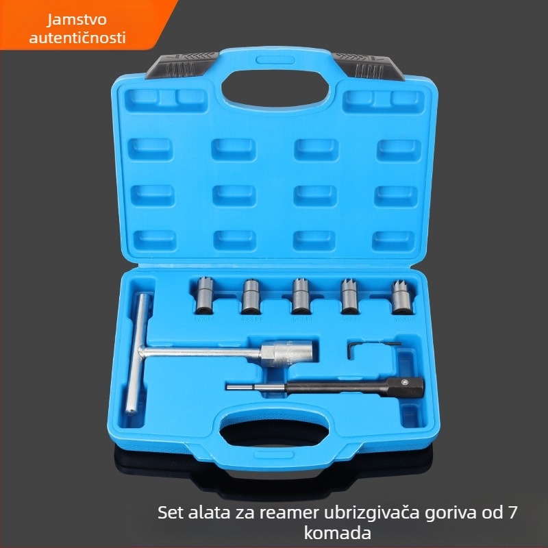 Set za čišćenje baze dizelskog ubrizgivača – 6/7/11 komada; visoko ugljični čelik; teži 0,65 kg; univerzalna primjena