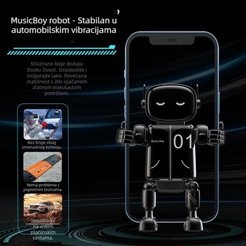 Držač za mobitel u automobilu s gravitacijskim držačem na zračnom otvoru, univerzalni, ABS+PC materijal
