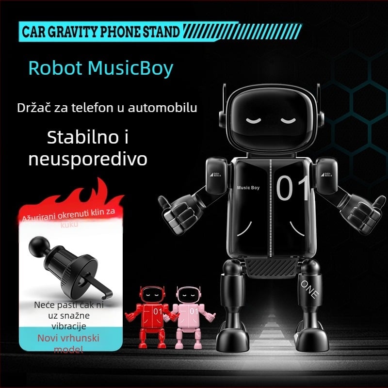 Držač za mobitel u automobilu s gravitacijskim držačem na zračnom otvoru, univerzalni, ABS+PC materijal