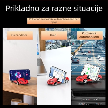 Držač za telefon na dashu automobila — univerzalna kompatibilnost, ljepljivo ugradno rješenje i mogućnost prilagodbe — Brend Quickly (Bez punjenja)