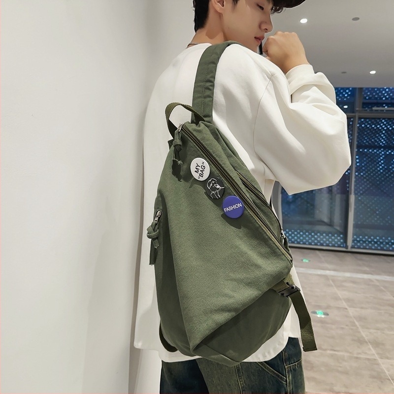 Unisex platneni ruksak za školu, gradski minimalistički stil, kapacitet 20–35 L, kompatibilan s 15-inčnim prijenosnikom, naramenice s zračnim jastučićima