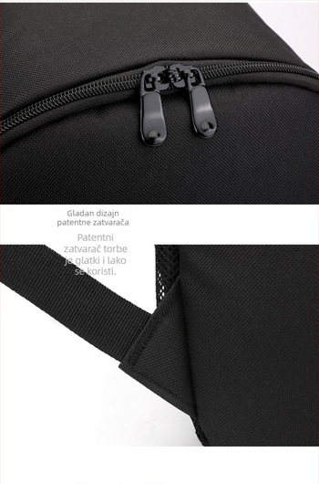 Platneni školski ruksak s uzorkom slova, prozračan, kapacitet 20–35 L, podstava od poliestera