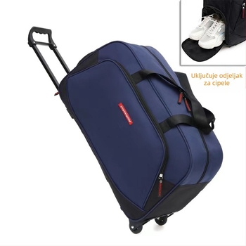 Putna torba s pretincom za cipele, vodootporna, prozračna, izuzetno lagana, Oxford materijal, kapacitet ispod 20L, mekani držač, unisex