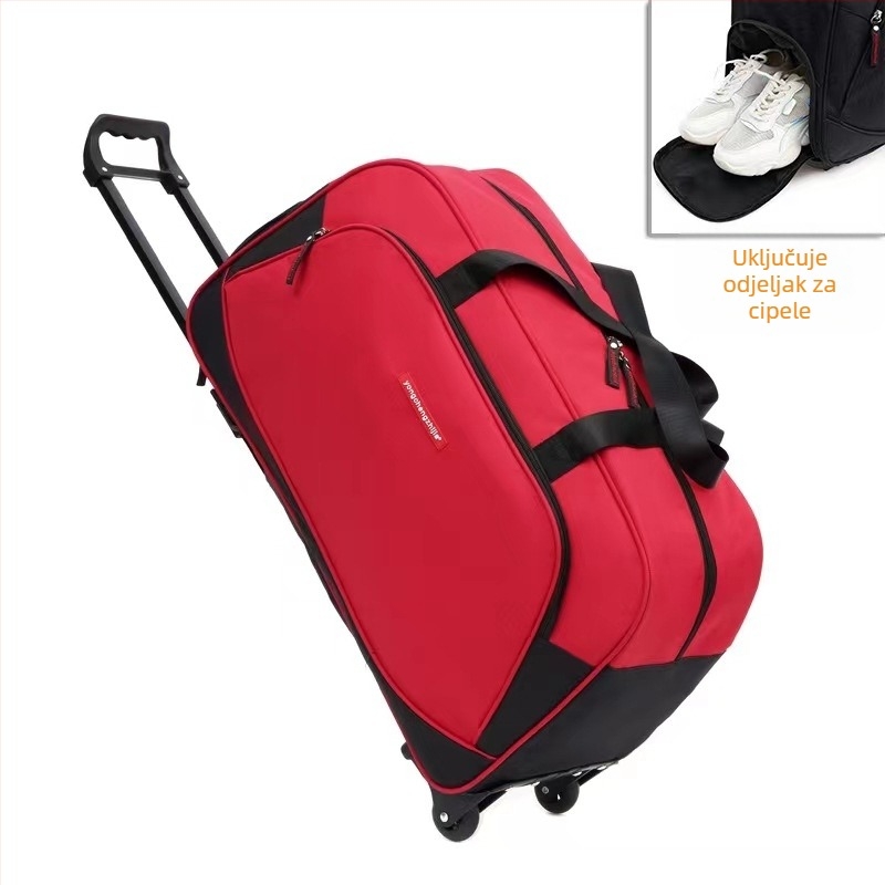 Putna torba s pretincom za cipele, vodootporna, prozračna, izuzetno lagana, Oxford materijal, kapacitet ispod 20L, mekani držač, unisex