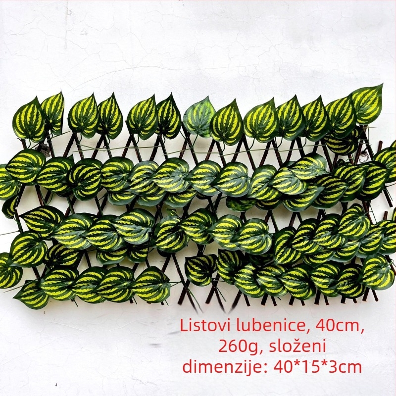 Umjetna biljka za ogradu s plastičnim lišćem, svilenim cvijećem i poliesterom; proces ubrizgavanja; marka Five-color grass; varijanta 8463247