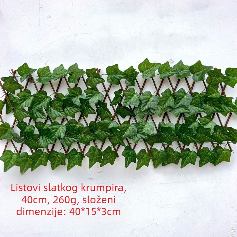 Umjetna biljka za ogradu s plastičnim lišćem, svilenim cvijećem i poliesterom; proces ubrizgavanja; marka Five-color grass; varijanta 8463247