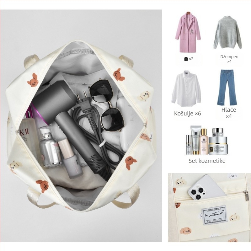 Torba za pakiranje prtljage s dizajnom crtčanog filma, kuboidni oblik, poliester skladišni organizator, višestruka namjena za preseljenje, putovanja i pohranu u spavaćoj sobi