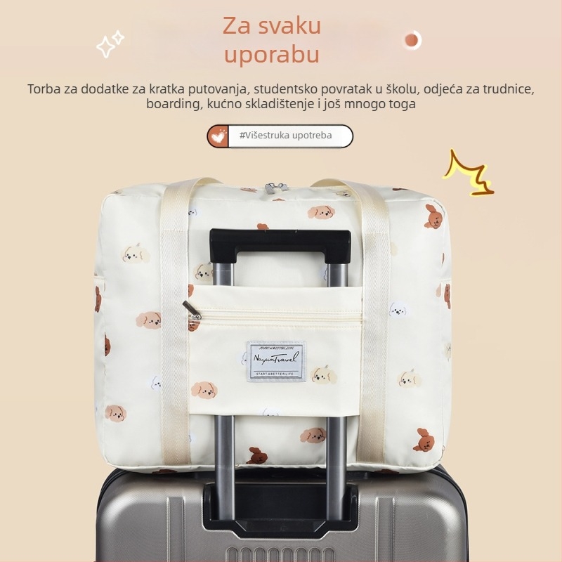 Torba za pakiranje prtljage s dizajnom crtčanog filma, kuboidni oblik, poliester skladišni organizator, višestruka namjena za preseljenje, putovanja i pohranu u spavaćoj sobi