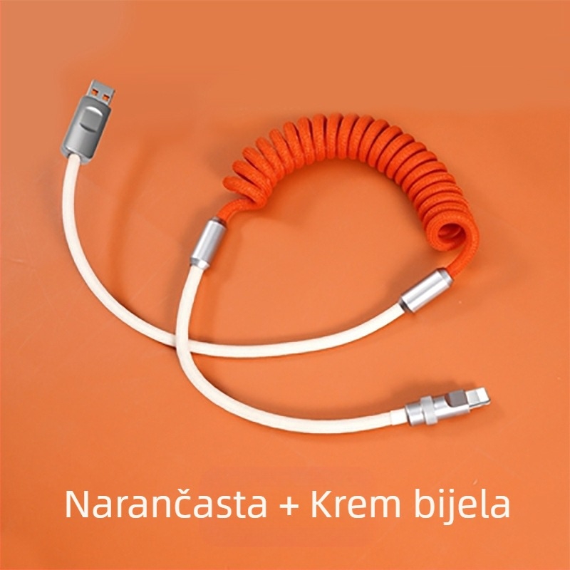 Xinyan Apple PD USB kabel za iPhone 14 – Više sučelja: Lightning, USB-C, Micro USB, Mini USB; Pleteni kabel, 120W brzo punjenje