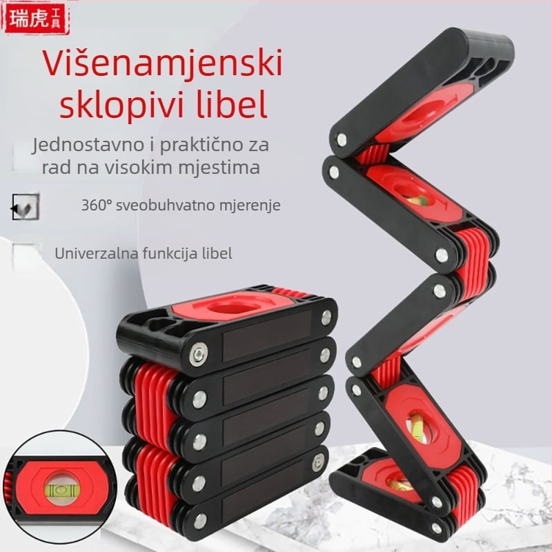 Visoko precizan sklopivi nivelirometer za stolariju, magnetski kutomjer, višenamjenski mjerni alat