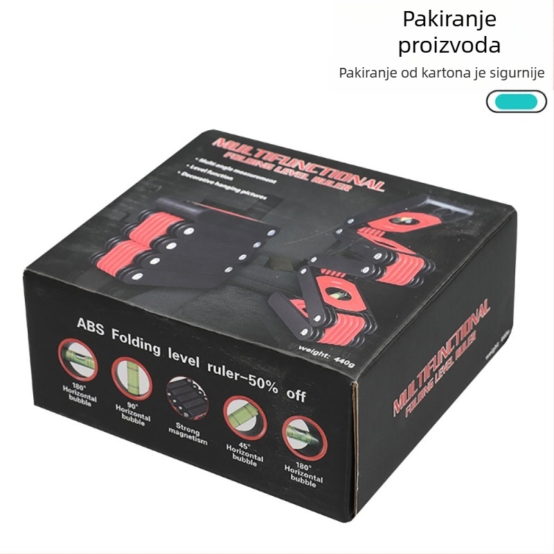 Visoko precizan sklopivi nivelirometer za stolariju, magnetski kutomjer, višenamjenski mjerni alat