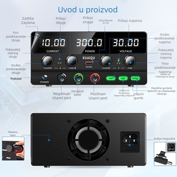 SPPS-H305 DC prilagođeni regulirani izvor napajanja, 240W, naponski raspon 30V/60V/100V